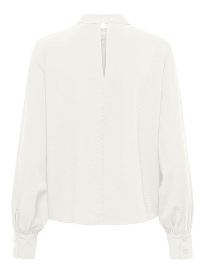 Jdyaya L/s Hn Top Wvn Dia Hvit