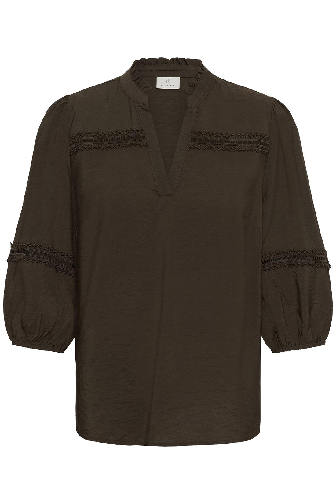 Kasonja 3/4 Sl Blouse Brun