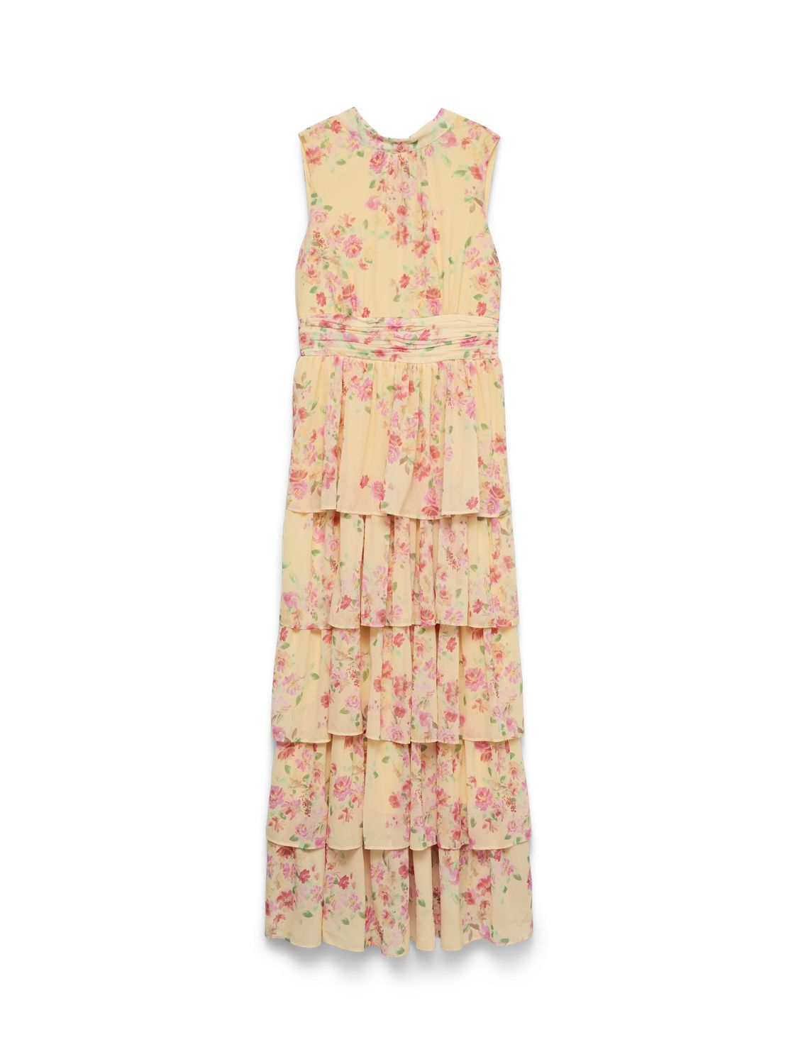 Vmserena Sl Long Frill Dress Wvn Gul