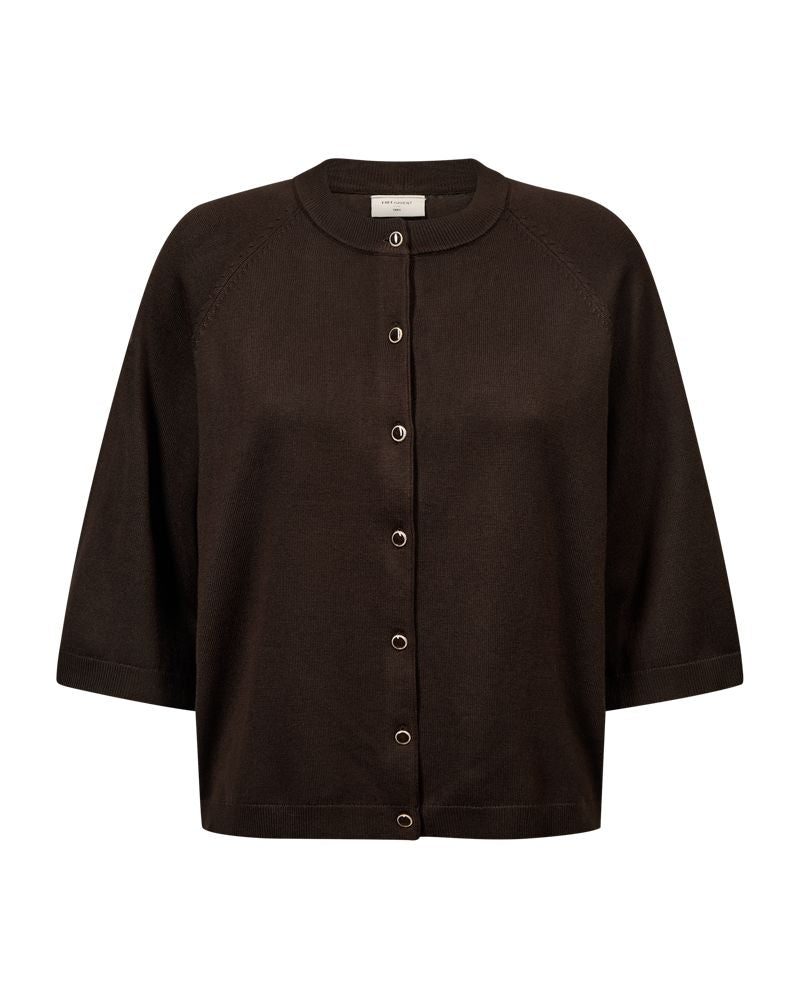 Fqkatie-Cardigan Brun