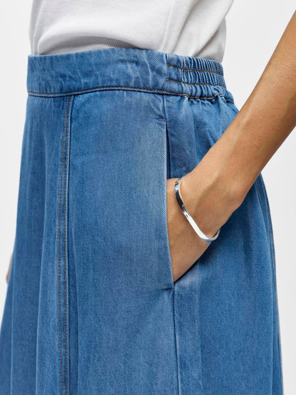 Objframe Mw Denim Skirt Noos Blå