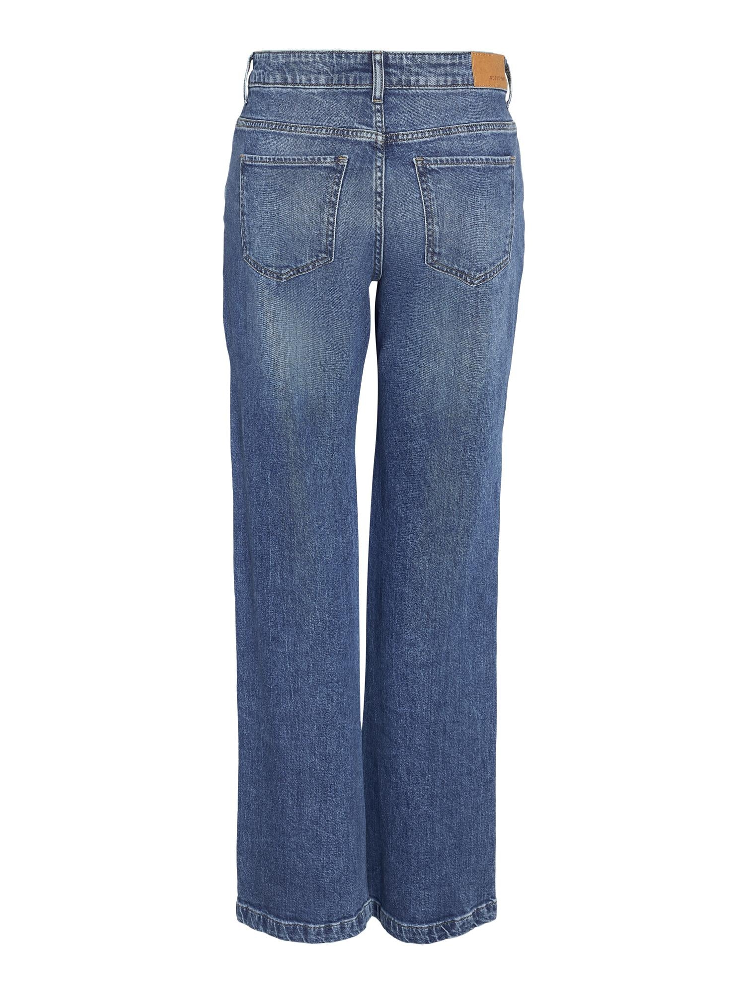 NMNILA LW WIDE JEANS Blå