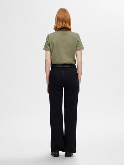 Slwmyessential Ss O-Neck Tee Noos Grønn
