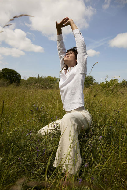 Pzluca Pant Wide Leg Beige