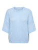 Onlnordic Ss Loose O-Neck Cs Knt Blå
