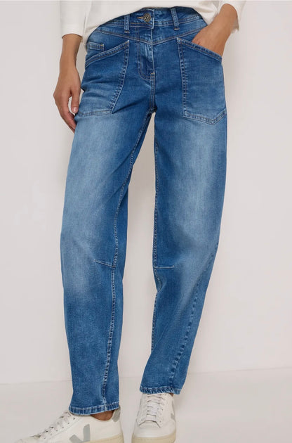 Scarlett barrel Medium Blue Denim