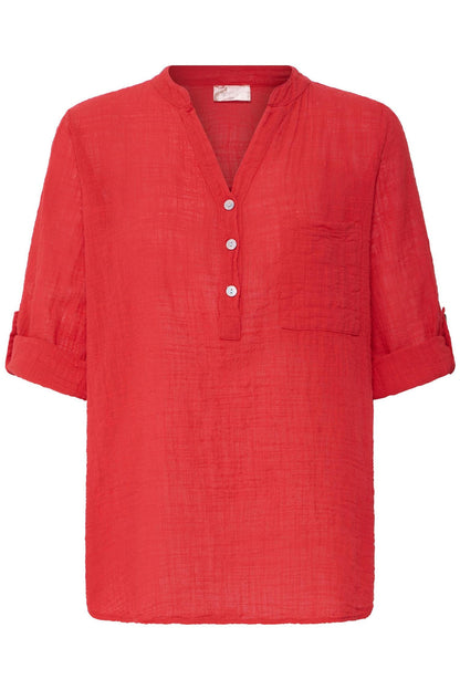 Sbalexa Solid Blouse 2 Rød