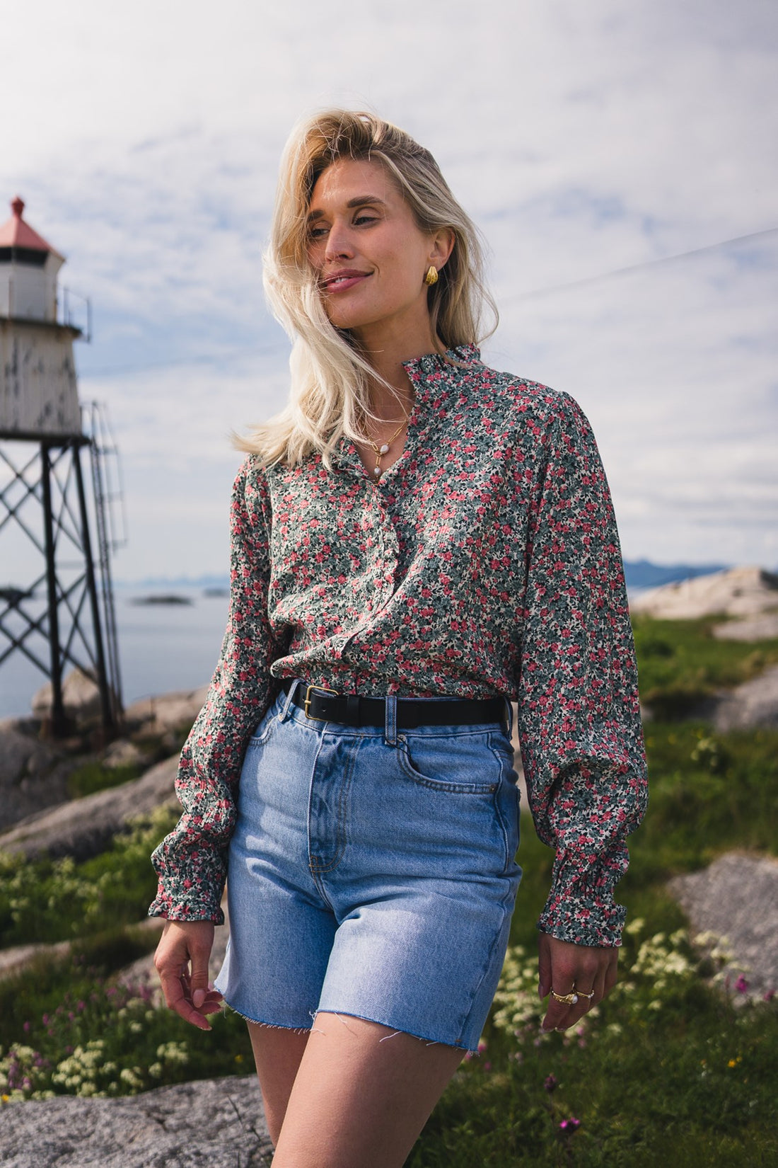 Rausastrid Shirt Aop Rosa