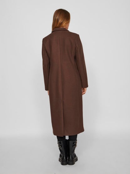 Visolo L/s Coat - Noos Mørkebrun