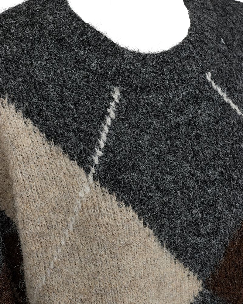 Fqgrslulu-Pullover Grå