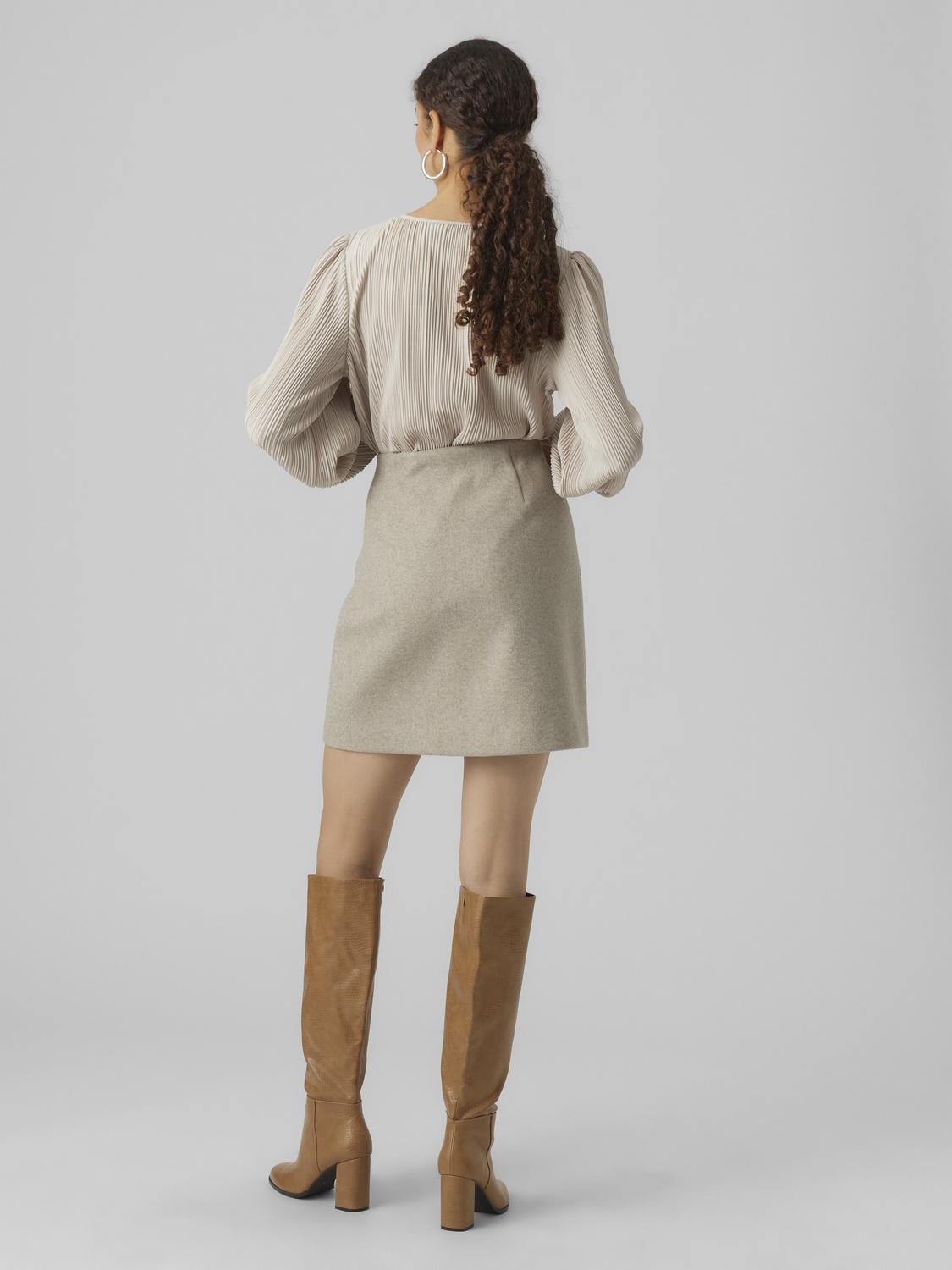 VMFORTUNEALLISON HW SHORT SKIRT GA NOOS Lysebrun