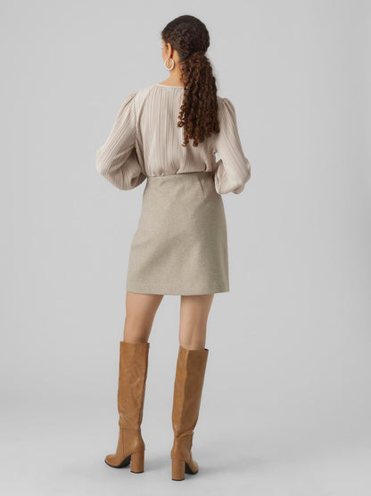 VMFORTUNEALLISON HW SHORT SKIRT GA NOOS Lysebrun