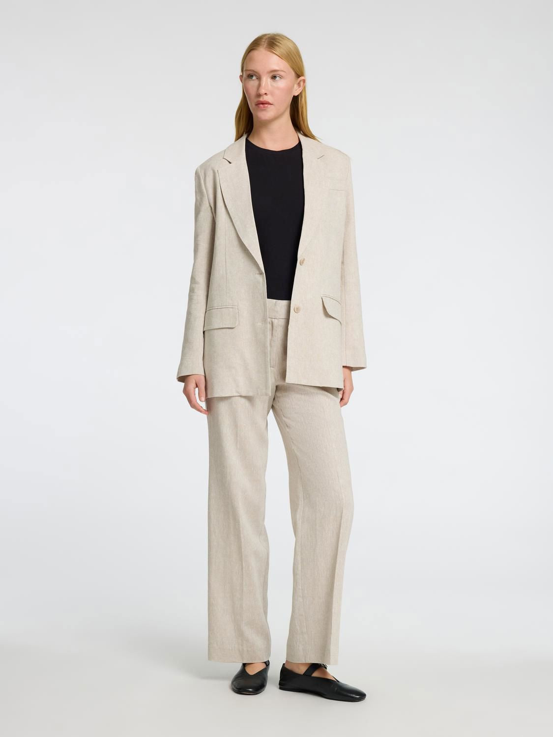 Slwtania-Rita Mw Wide Pant Noos Beige