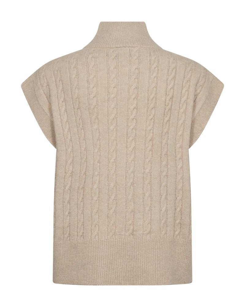 Fqmerla-Waistcoat Beige
