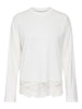 Onlvivvi L/s Lace Bottom Jrs Noos Hvit