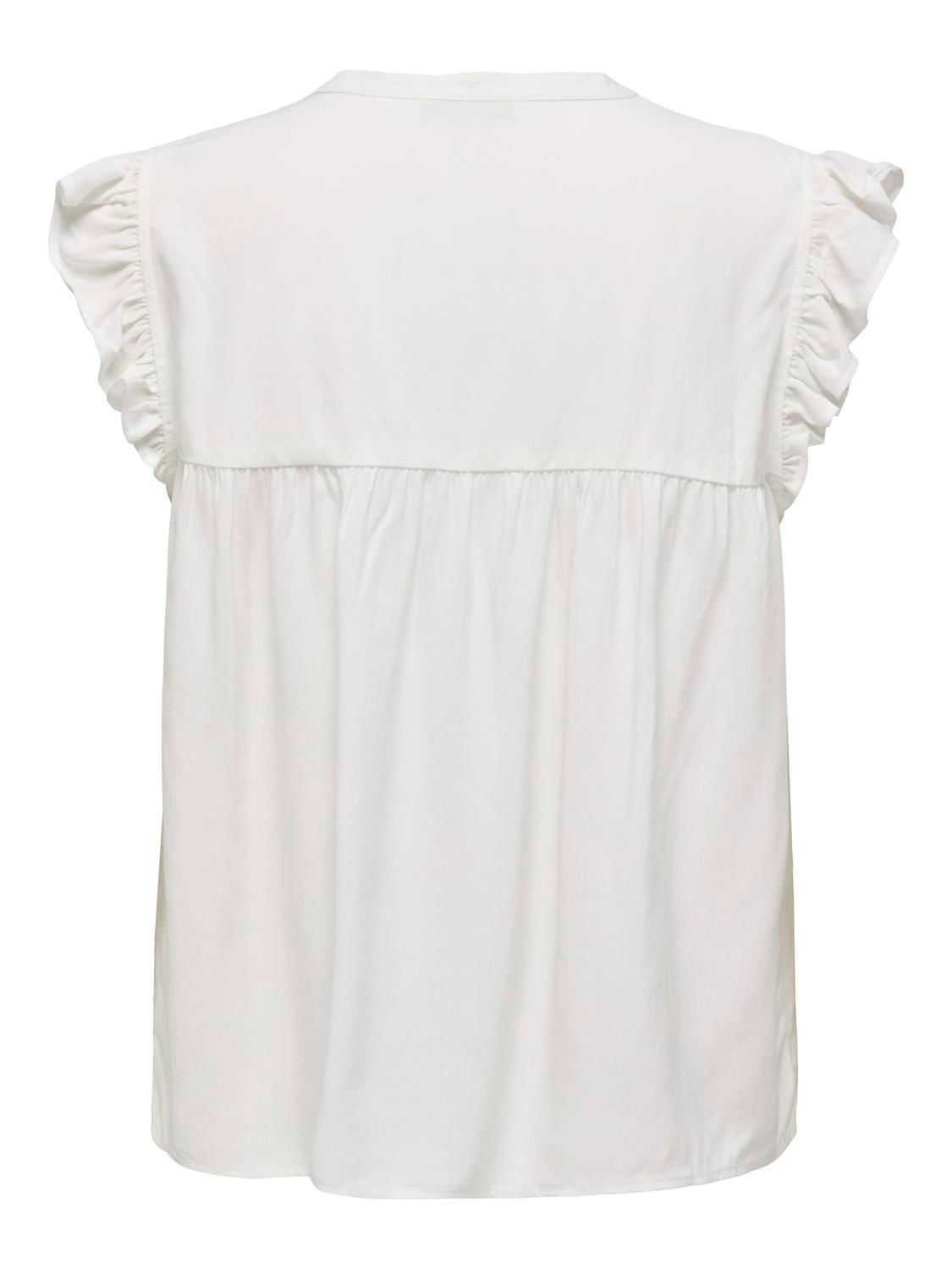 Onlvestine S/s Top Wvn Noos Hvit