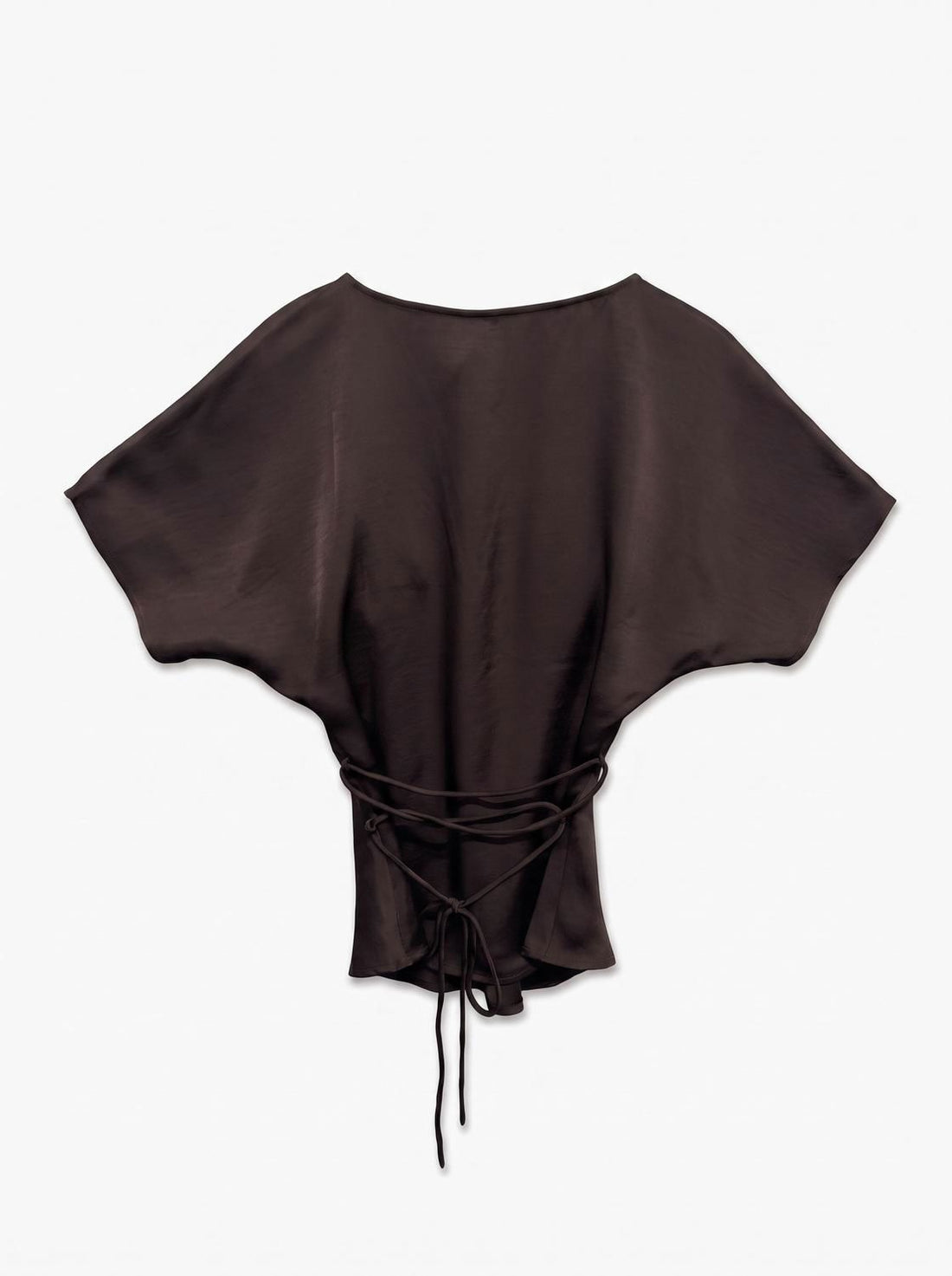Vmmiro Ss Waist Tie Top Wvn Ret Brun