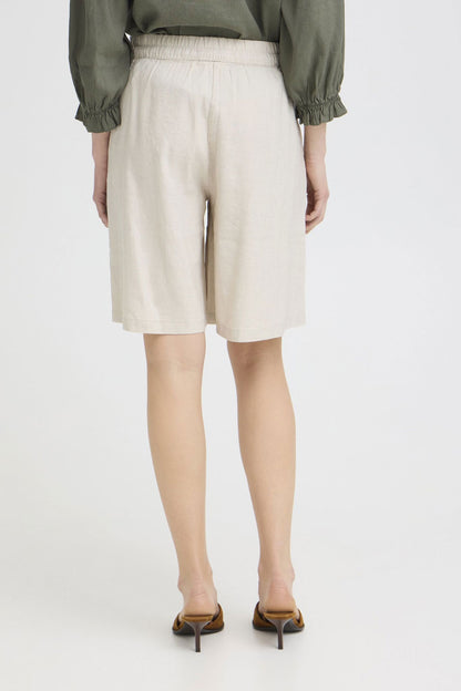 Pzluca Shorts Wide Leg Beige