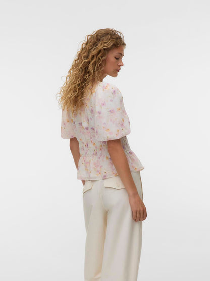 Awtaliha 2/4 O-Neck Smock Top