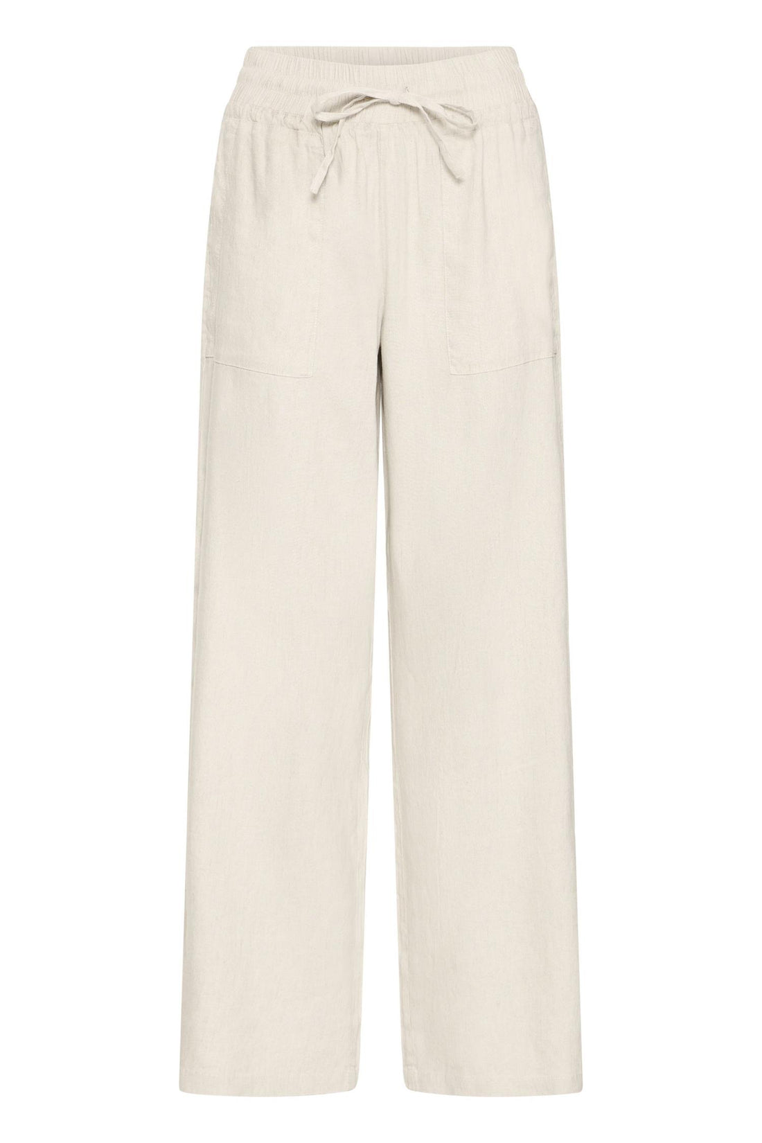 Pzluca Pant Full Length, Wide Beige