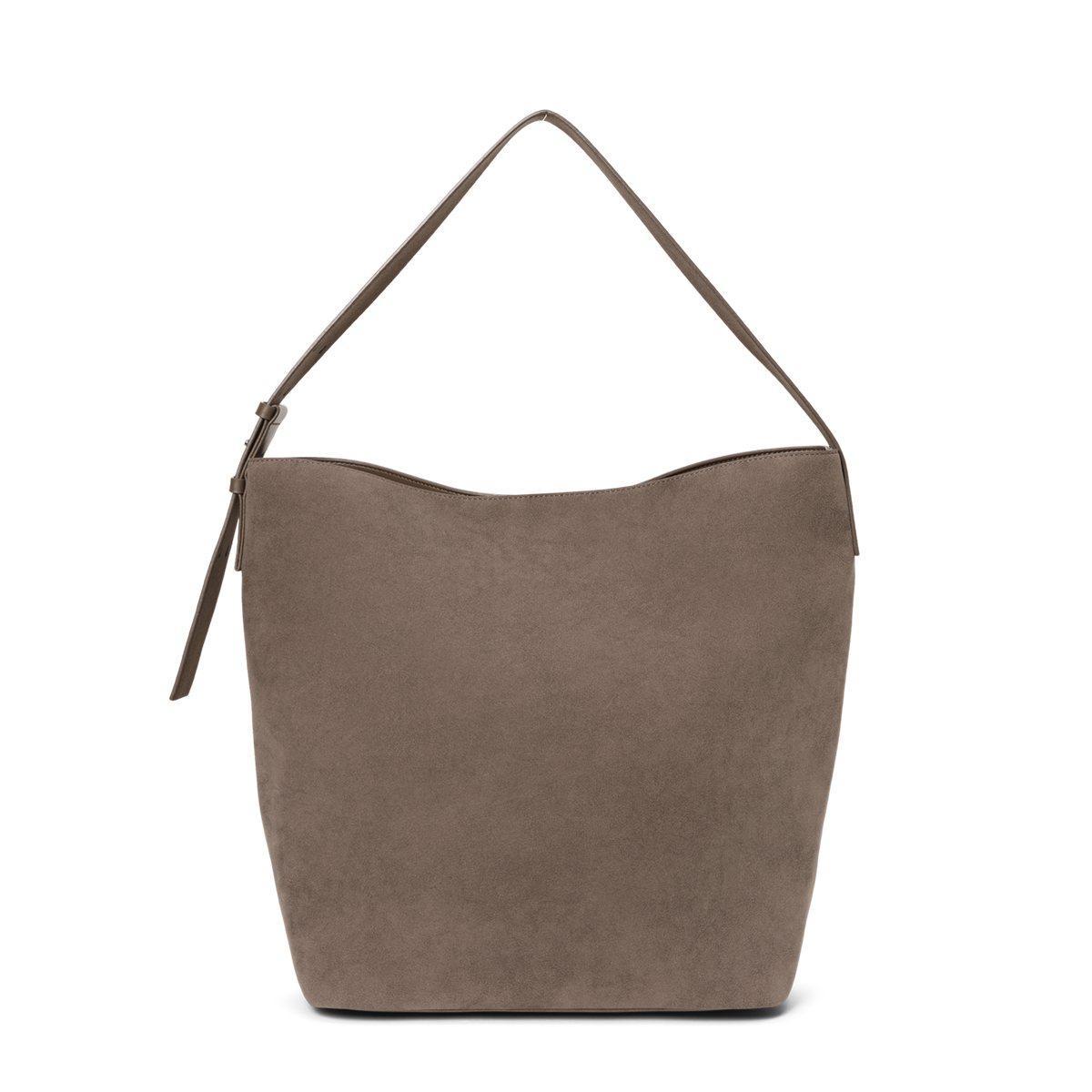 Day Imitation Suede Tote Brun