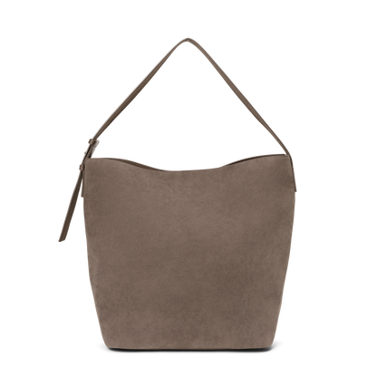 Day Imitation Suede Tote Brun