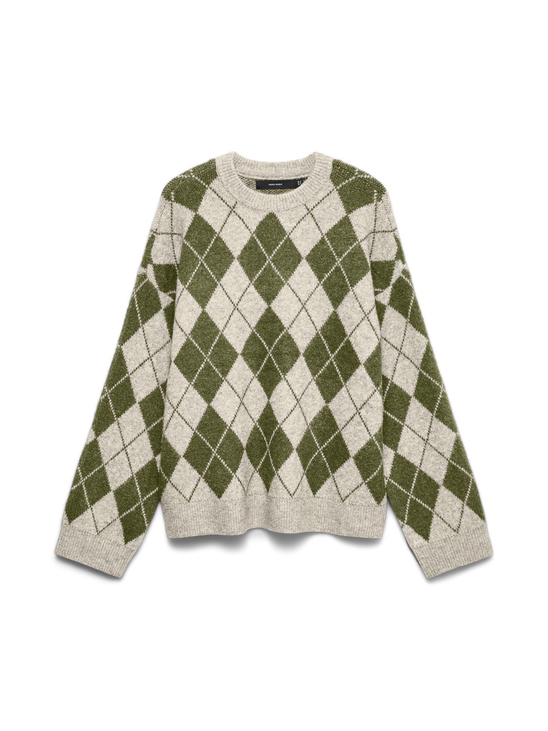 Vmhalo Ls O-Neck Pullover Boo Grønn