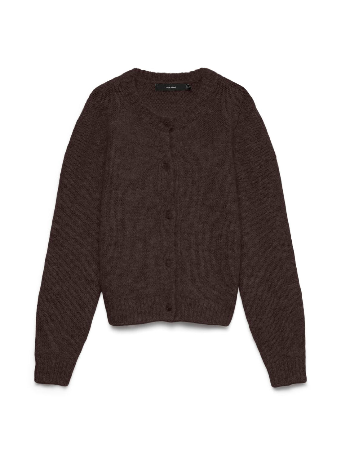 Vmnovah Ls O-Neck Button Cardi Ga Noos Brun