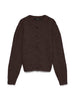 Vmnovah Ls O-Neck Button Cardi Ga Noos Brun