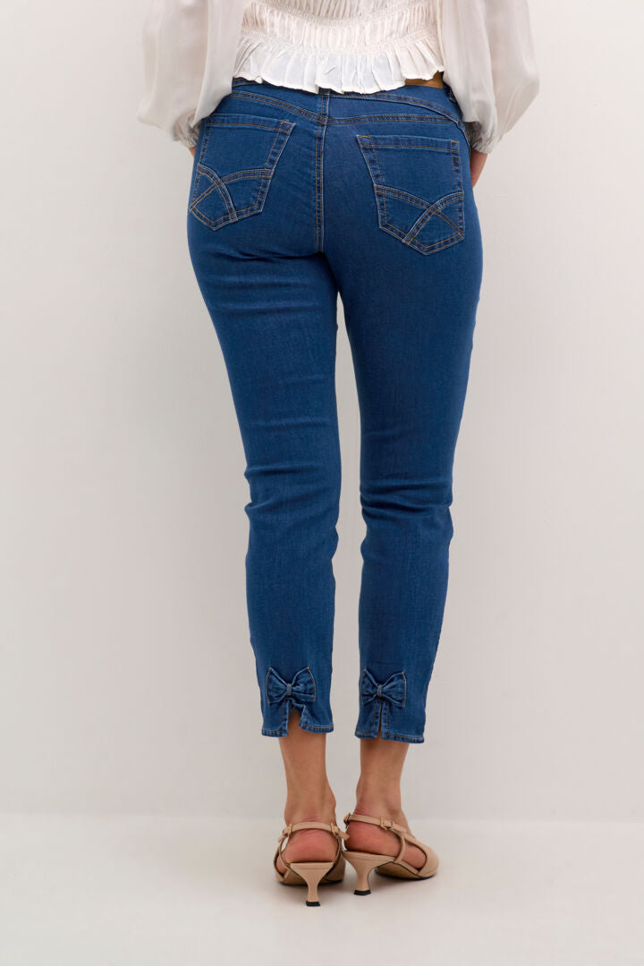 CRSOYRA 7/8 jeans Baiily fit Blå