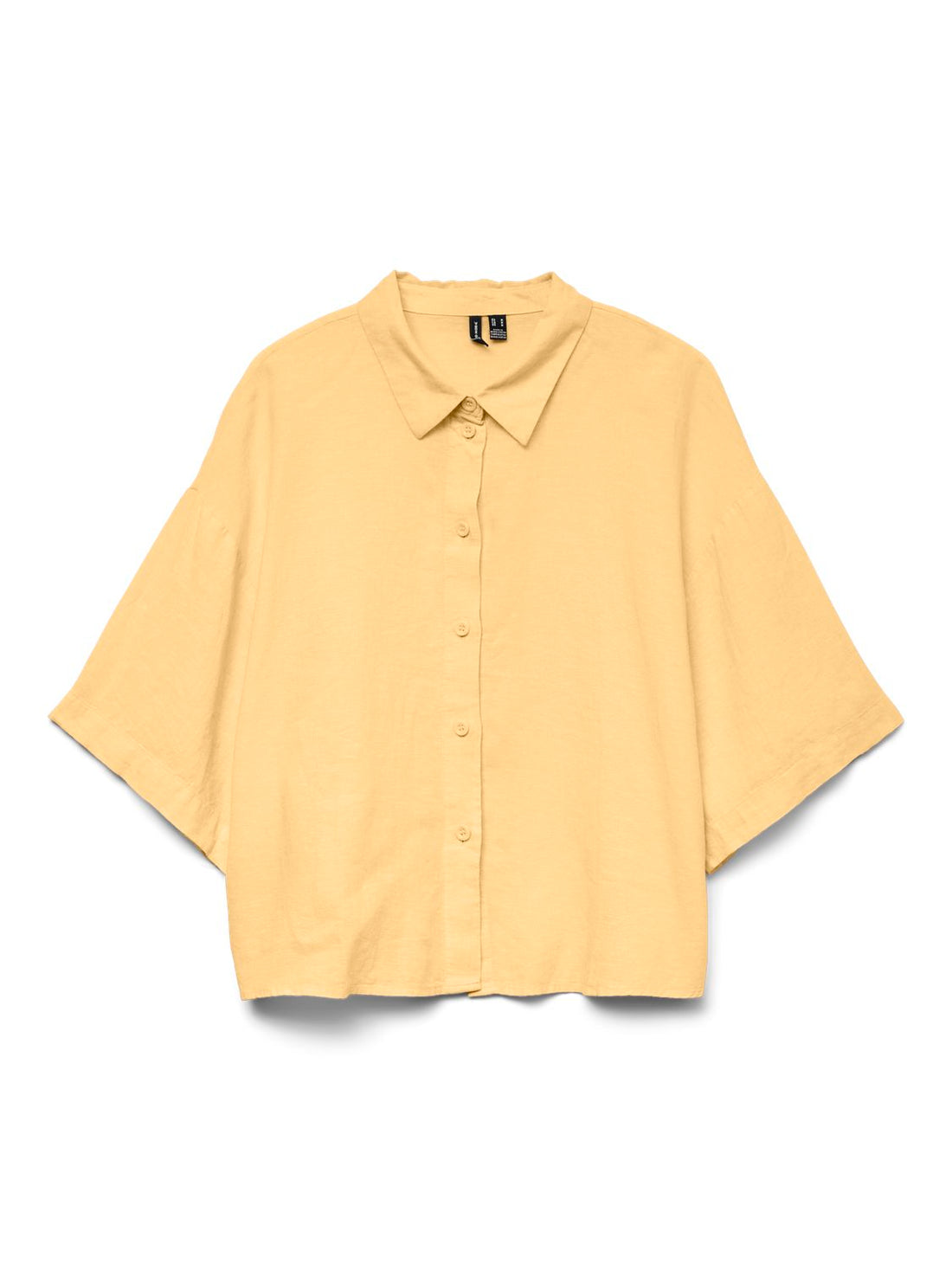 Vmlinn 2/4 Short Shirt Wvn Noos Gul