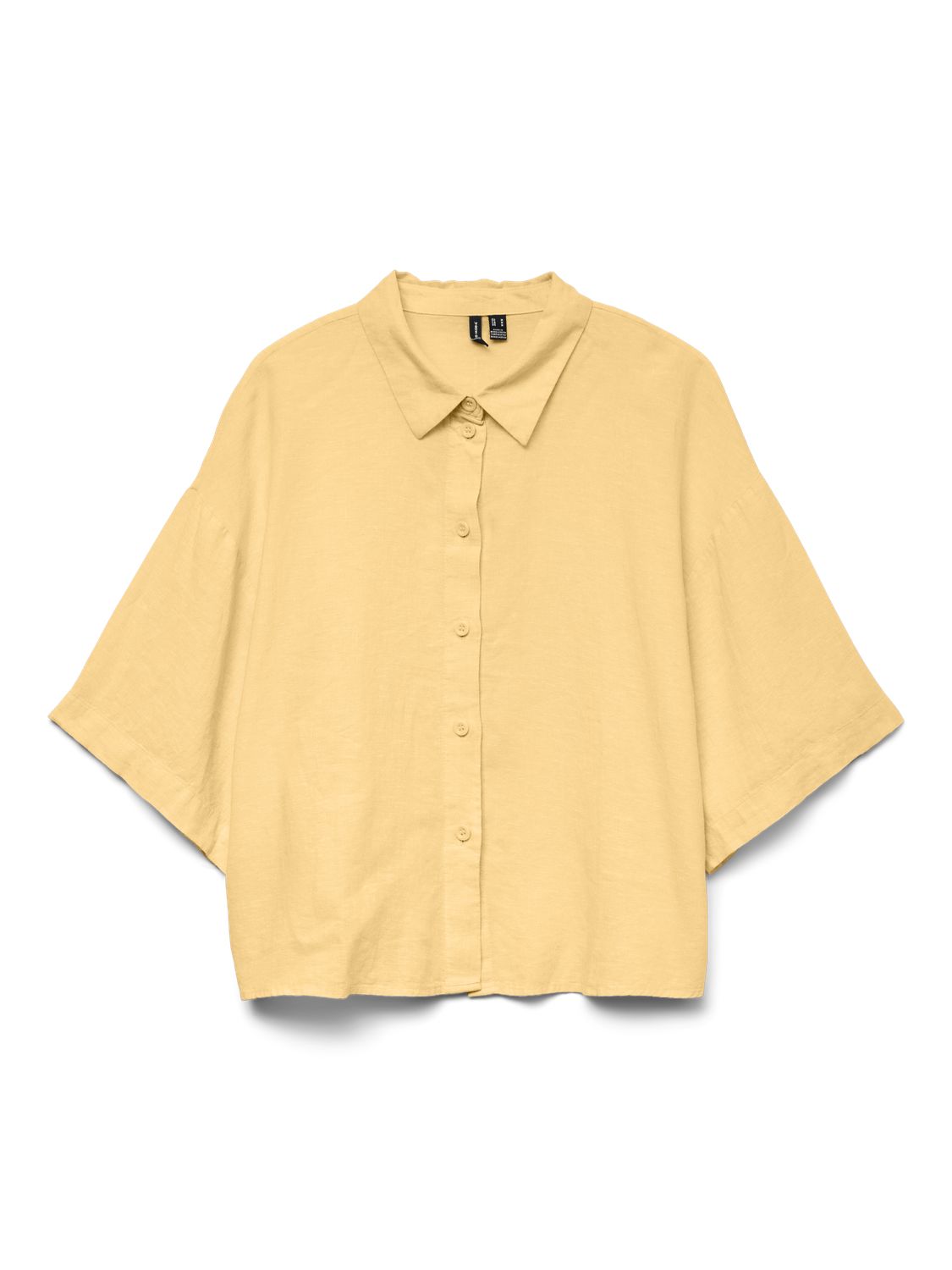 Vmlinn 2/4 Short Shirt Wvn Noos Gul