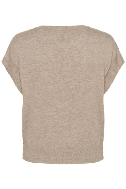 Crdela Knit Top Fossil Melange