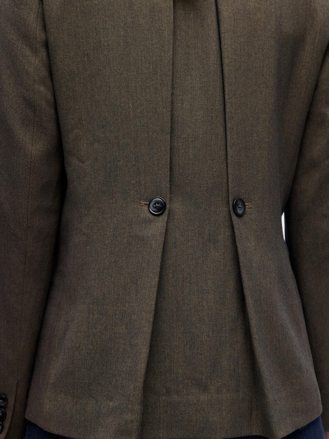 Objkara L/s Lo Blazer 142 Mørkebrun