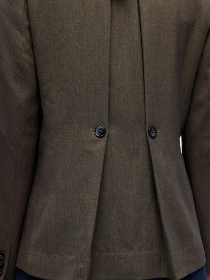 Objkara L/s Lo Blazer 142 Mørkebrun