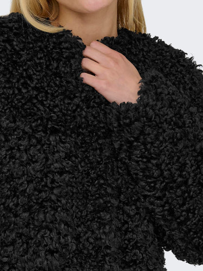Jdyneo Faux Fur Jacket Otw Sie Sort
