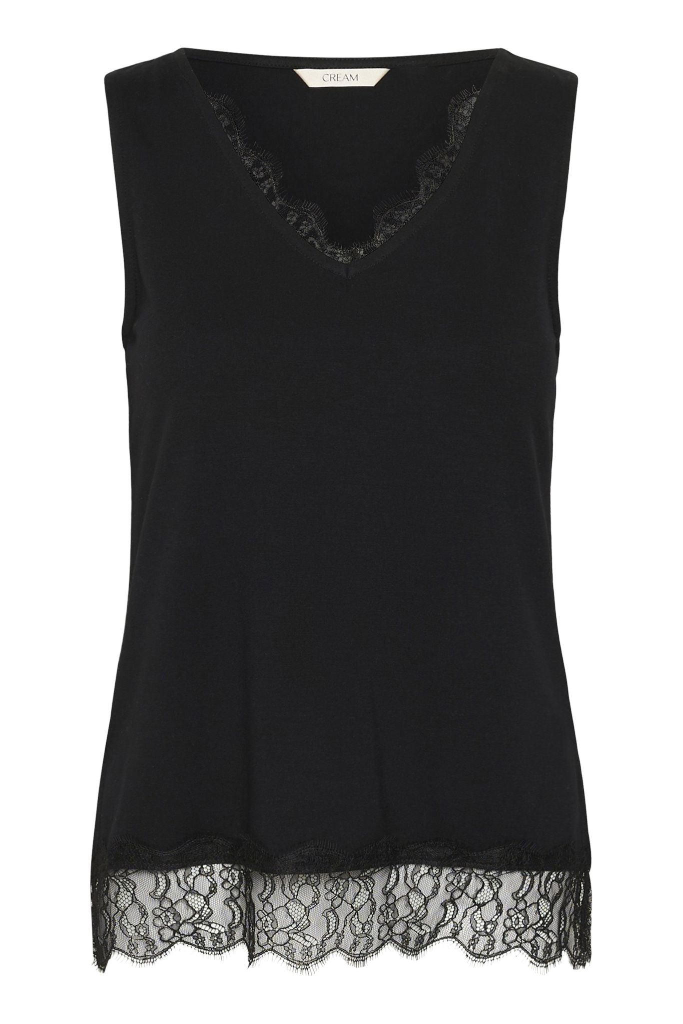 Cralvaia Jersey Lace Top Sort