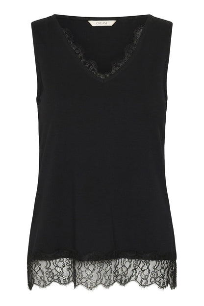 Cralvaia Jersey Lace Top Sort