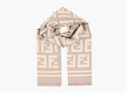 Manzini double sided scarf Taupe