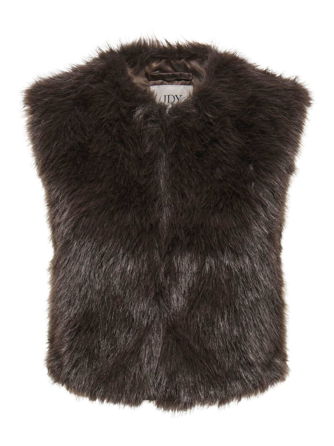 Jdyora Faux Fur Waistcoat Otw Qiq Noos Brun