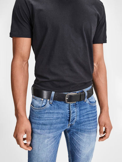 Jacpaul Leather Belt Noos Sort
