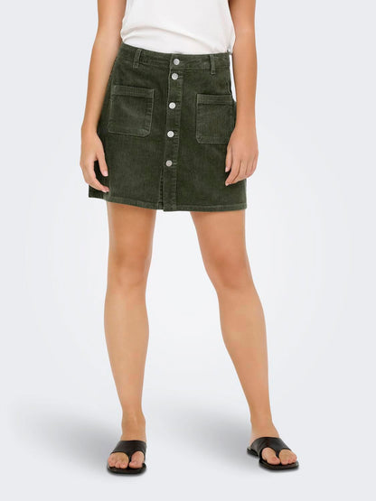 Jdyshiraz Corduroy Skirt Pnt Noos Grønn