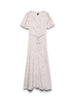 Vmalba Ss Calf Dress Wvn Noos Rosa