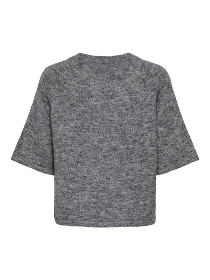 Onlazu 2/4 Raglan O-Neck Knt Grå