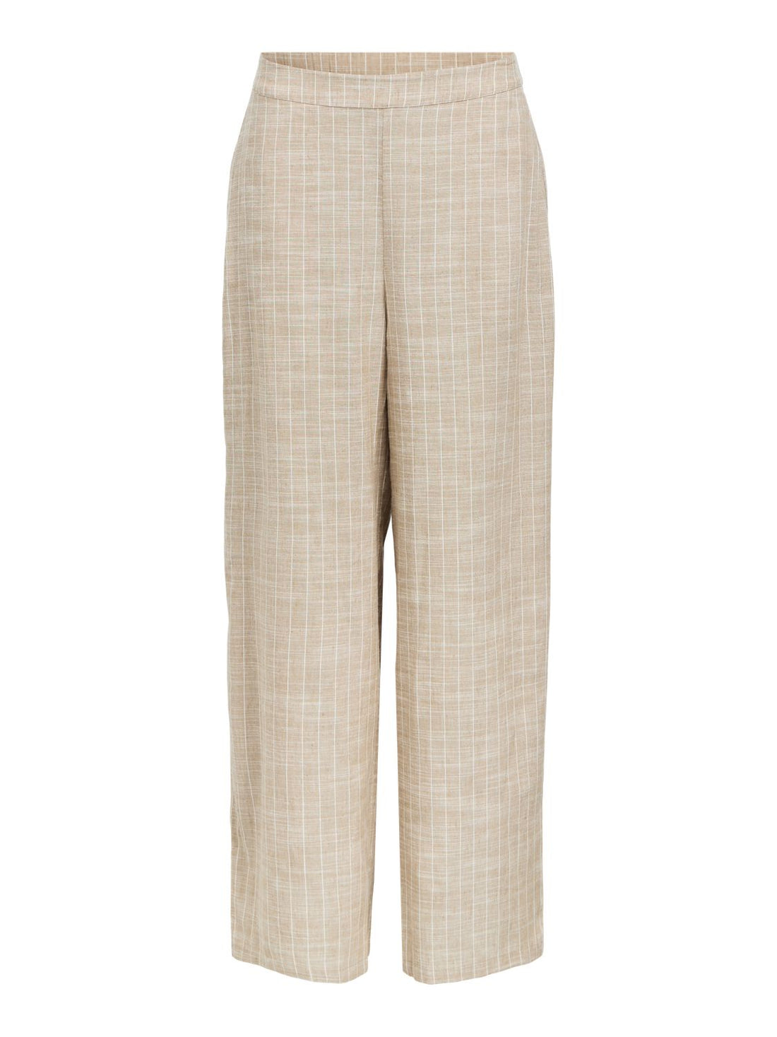 Objpaula Yui Hw Wide Pants 144 Grå