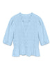 Vmemery 2/4 V-Neck Smock Top Wvn Ret Blå