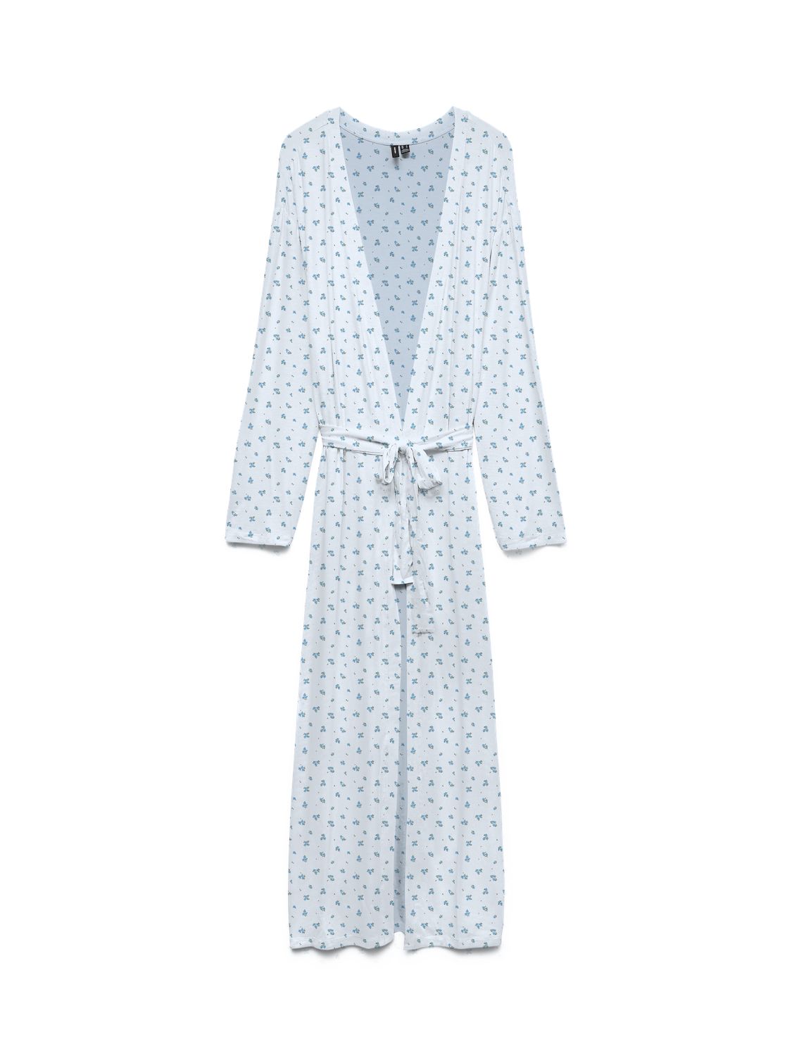 Vmesther Aop Ls Long Belt Cardigan Jrs Blå