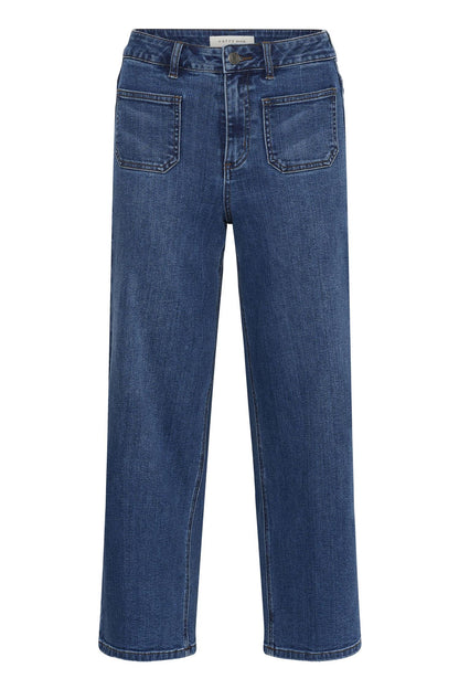 Kabrook Cropped Hw Jeans Blå
