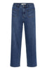 Kabrook Cropped Hw Jeans Blå