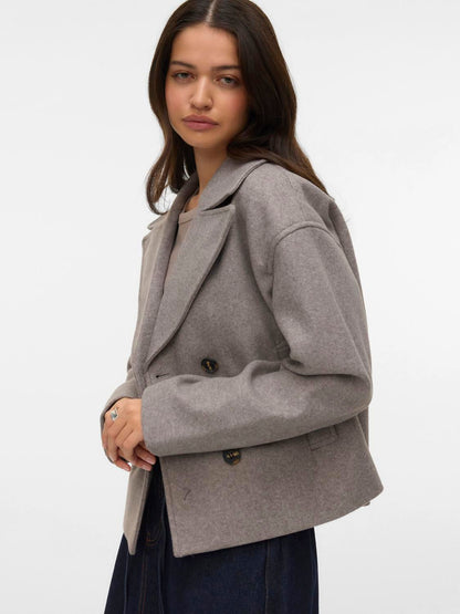 Vmvinceline Short Jacket Noos Beige